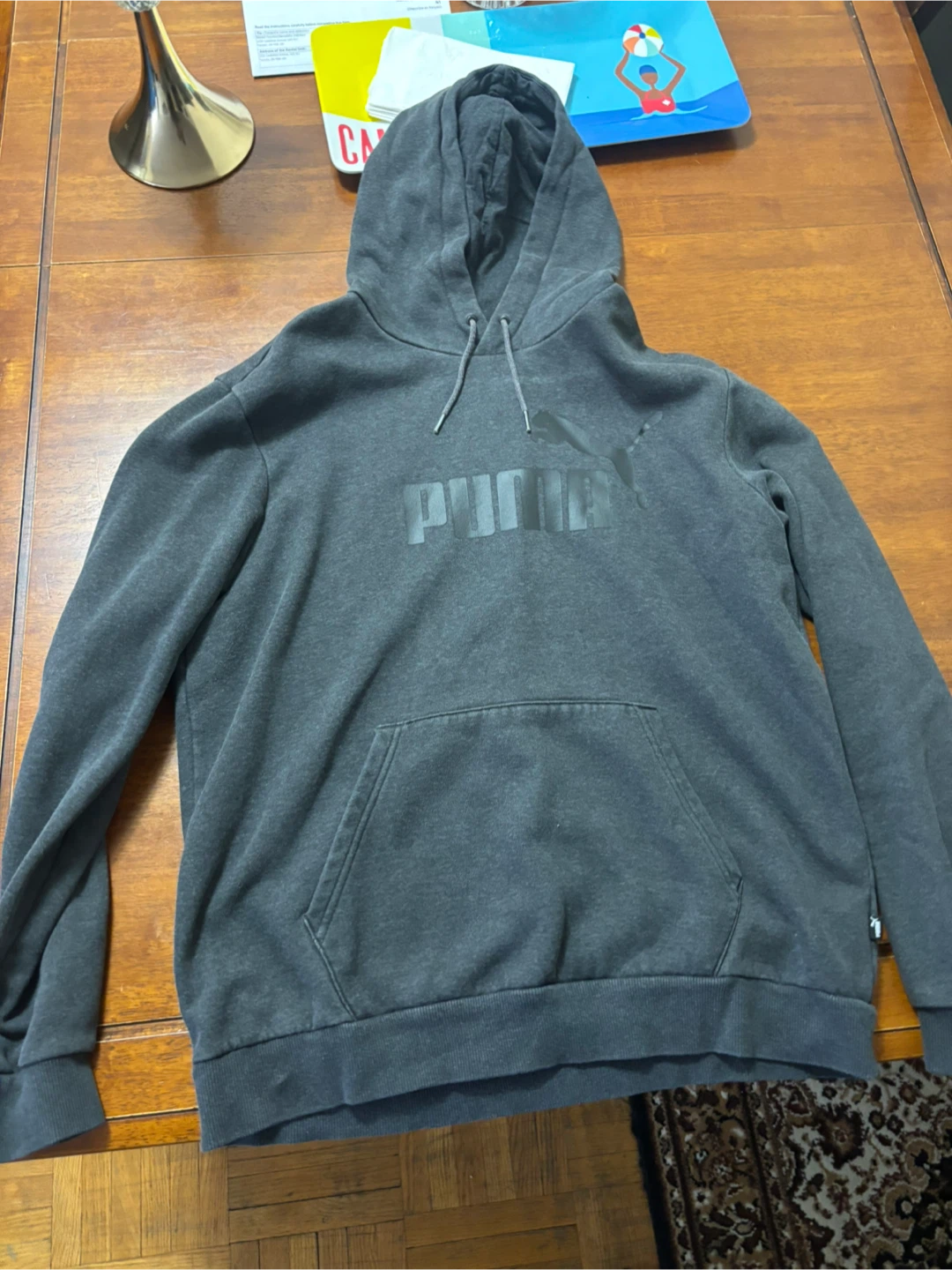 Puma Grey Hoodie - Size L