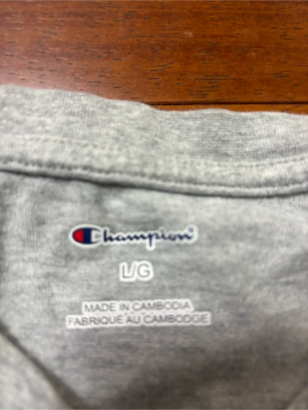 Champion Grey T-Shirt - Size Large image indicator(2)