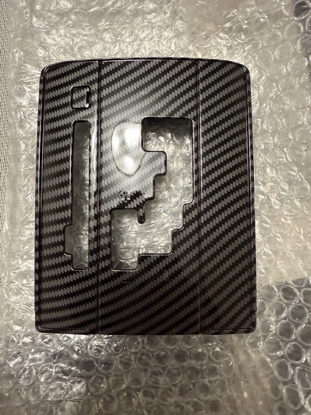 Carbon Fiber Pattern Gear Shift Panel Cover