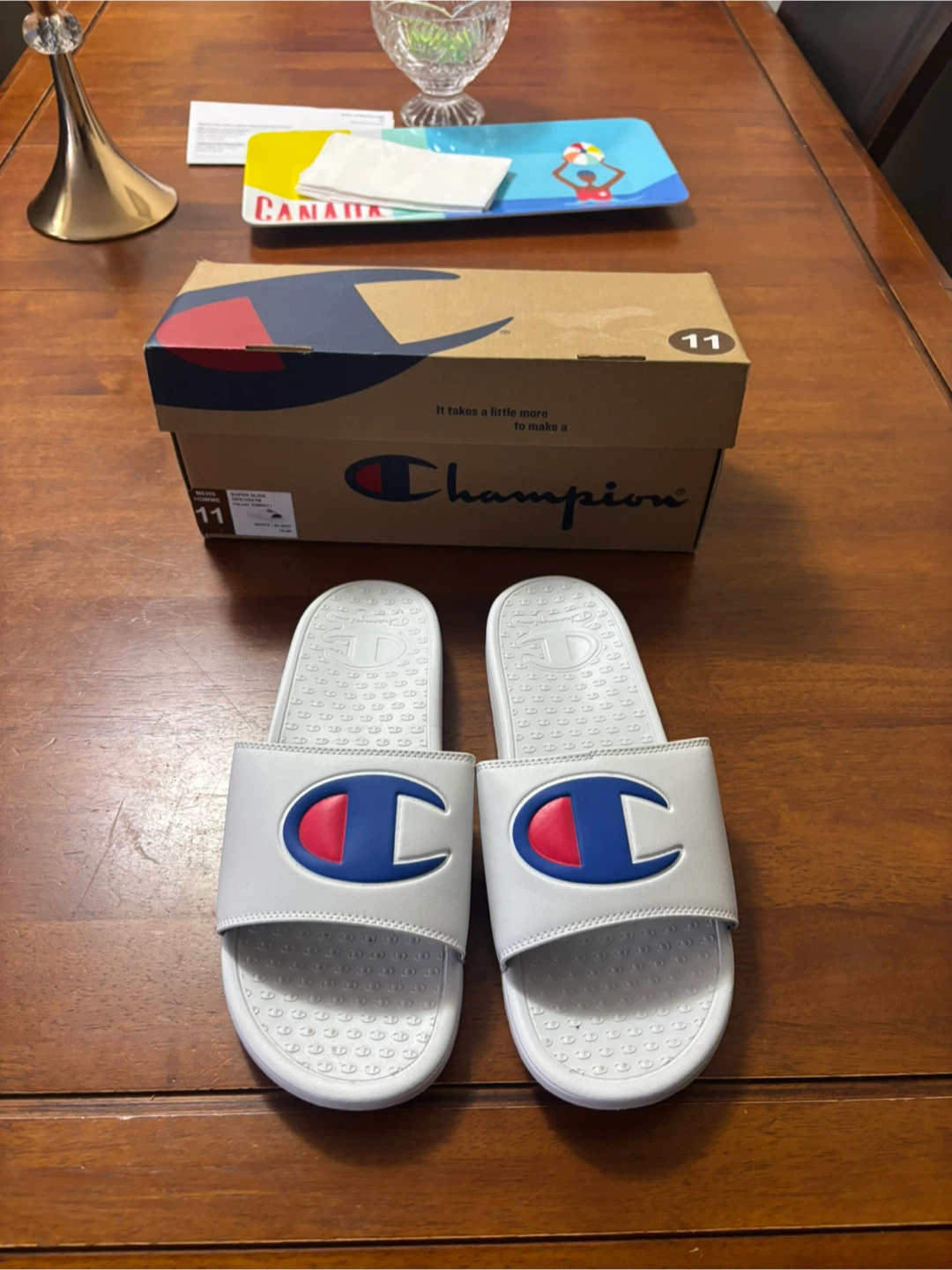 Champion Super Slide White - Size 11 (New) - photo 3