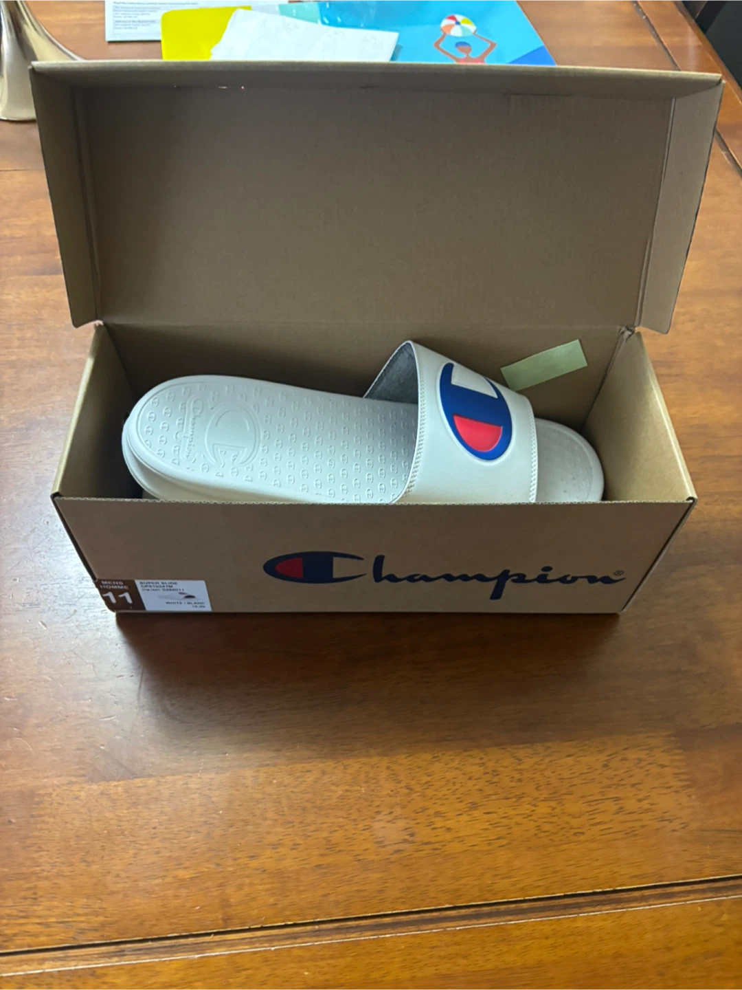 Champion Super Slide White - Size 11 (New)
