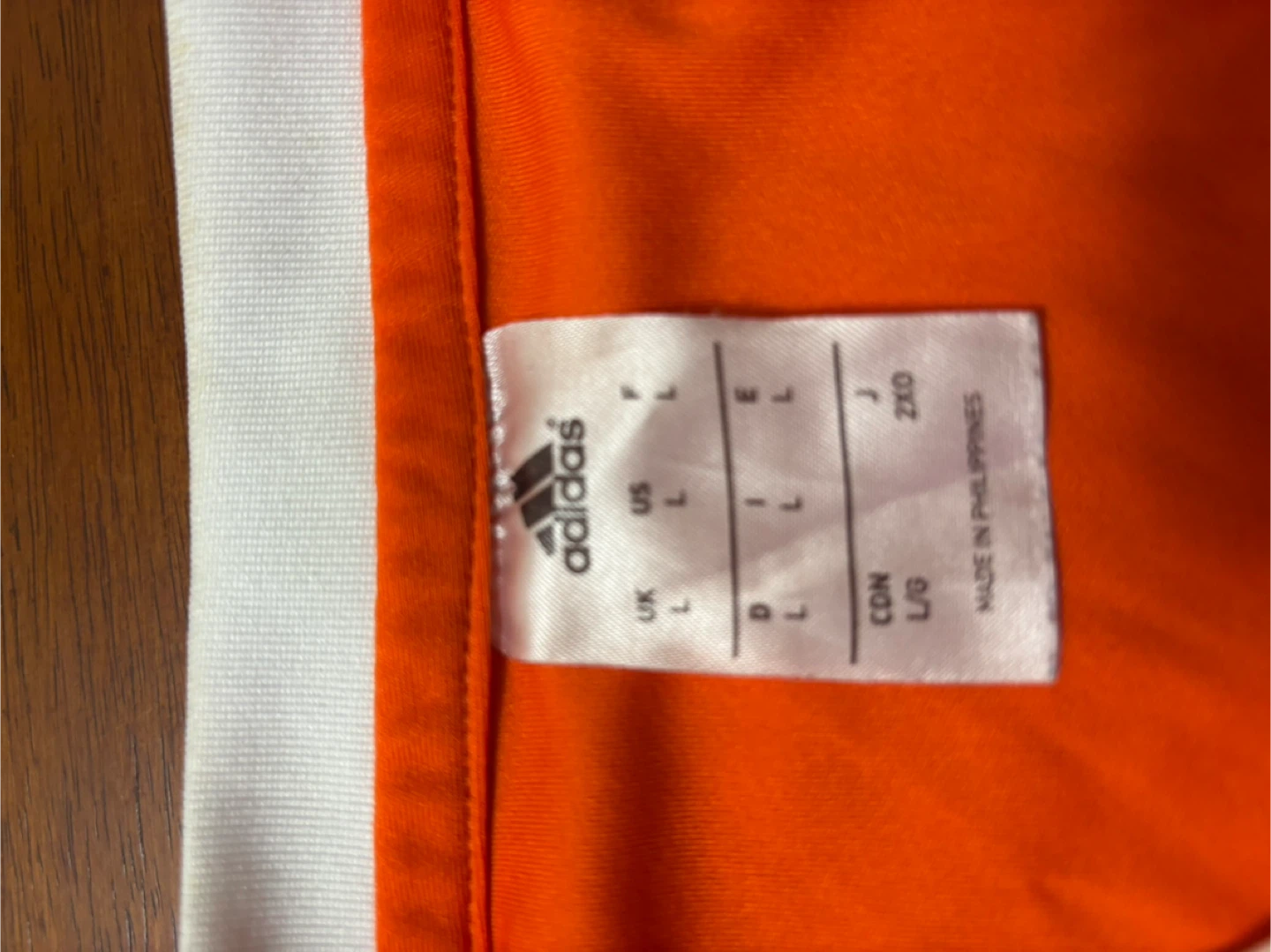 Adidas Orange ClimaLite Soccer Jersey - Large - photo 2