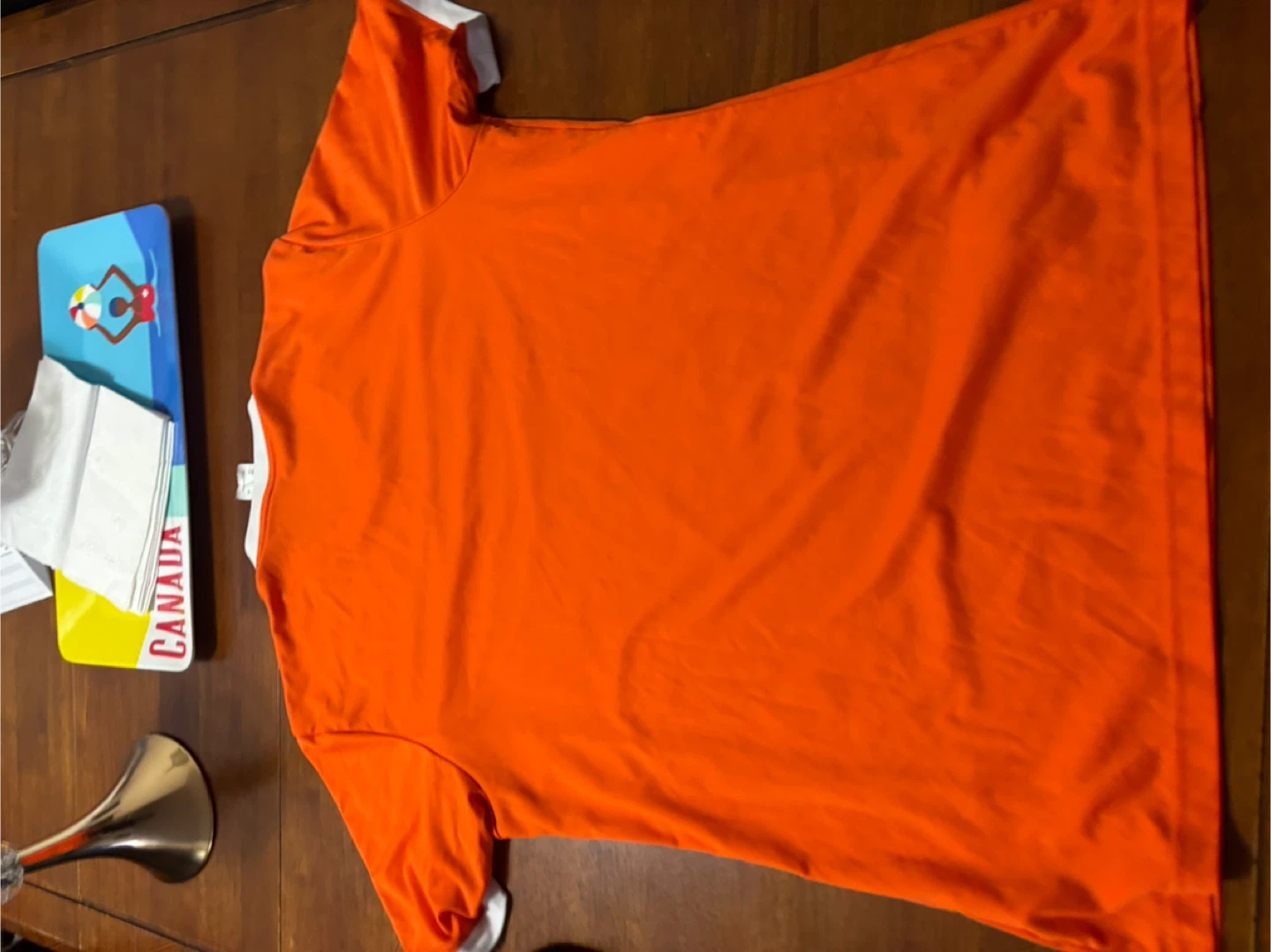 Adidas Orange ClimaLite Soccer Jersey - Large - photo 3