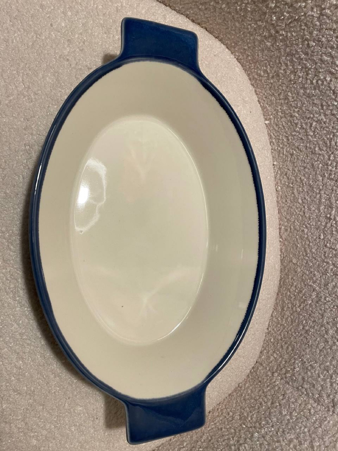 ICO Blue Ceramic Oval Baking Dish - photo 2