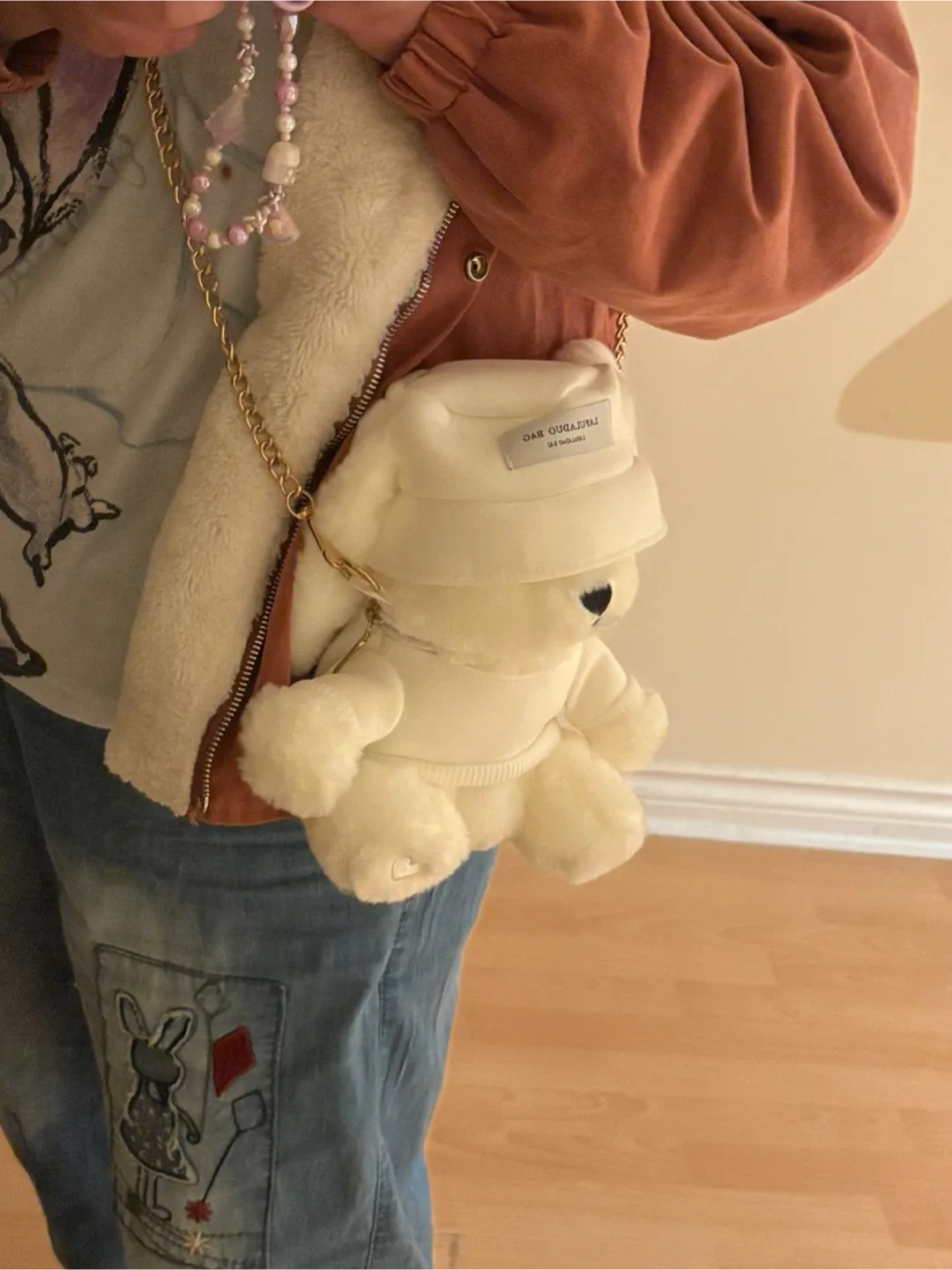 Adorable White Doggy Cross-Bag image indicator(6)