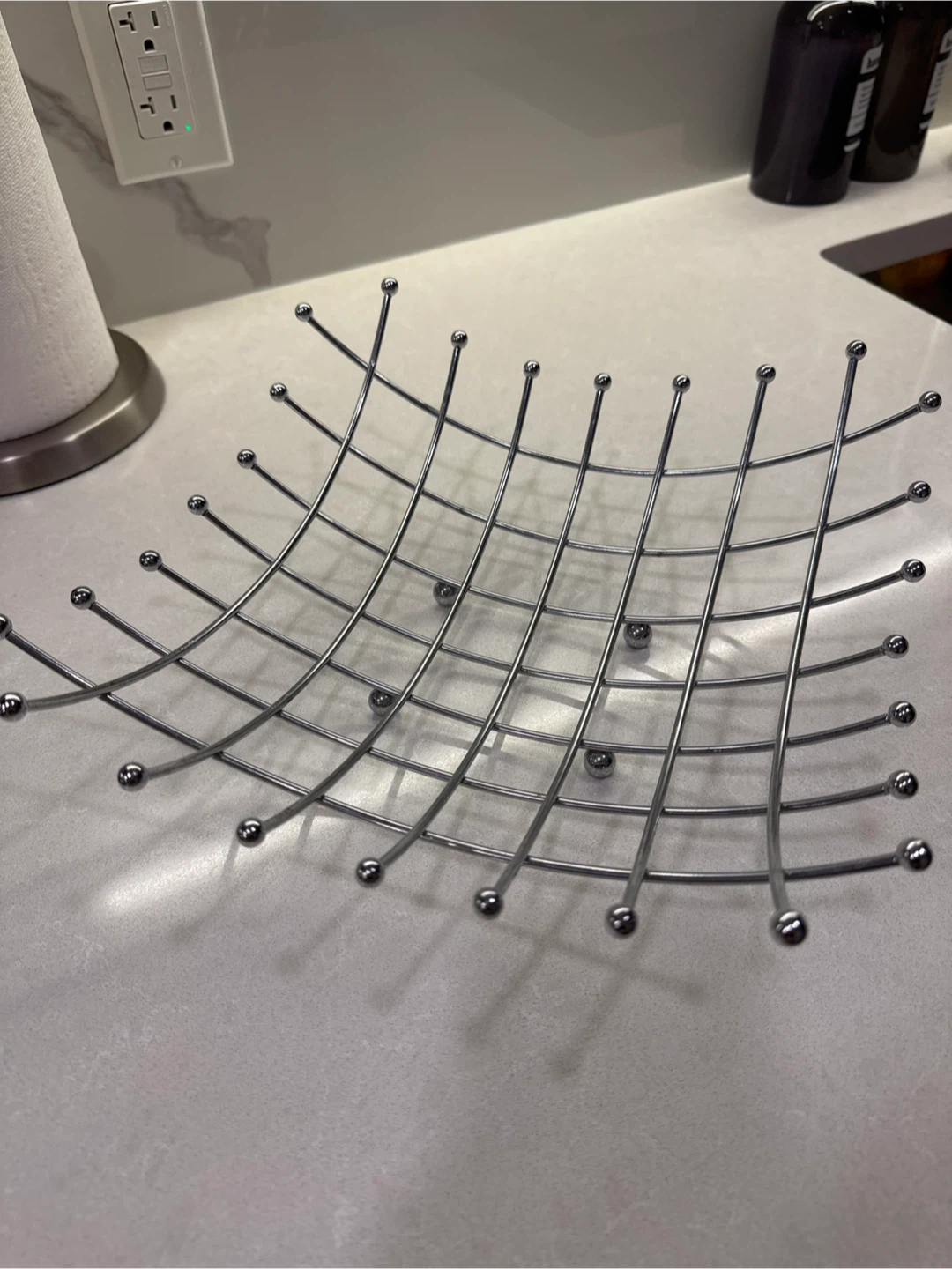 Modern Metal Fruit Bowl