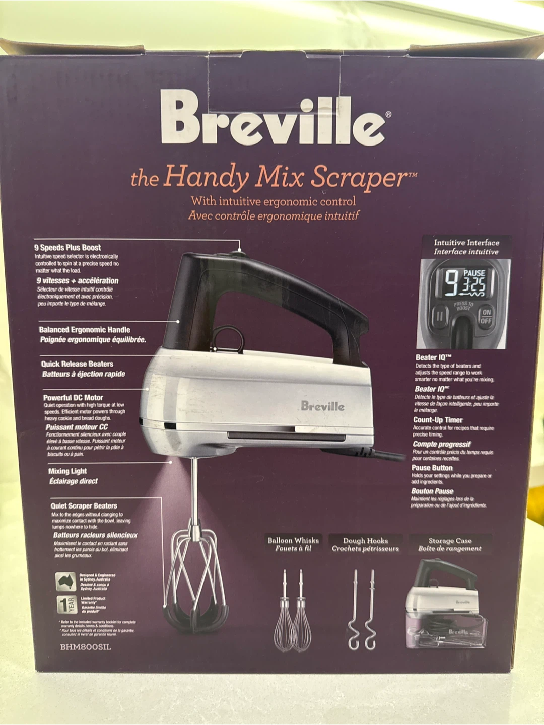 Breville Handy Mix Scraper Hand Mixer - Like New! - photo 3