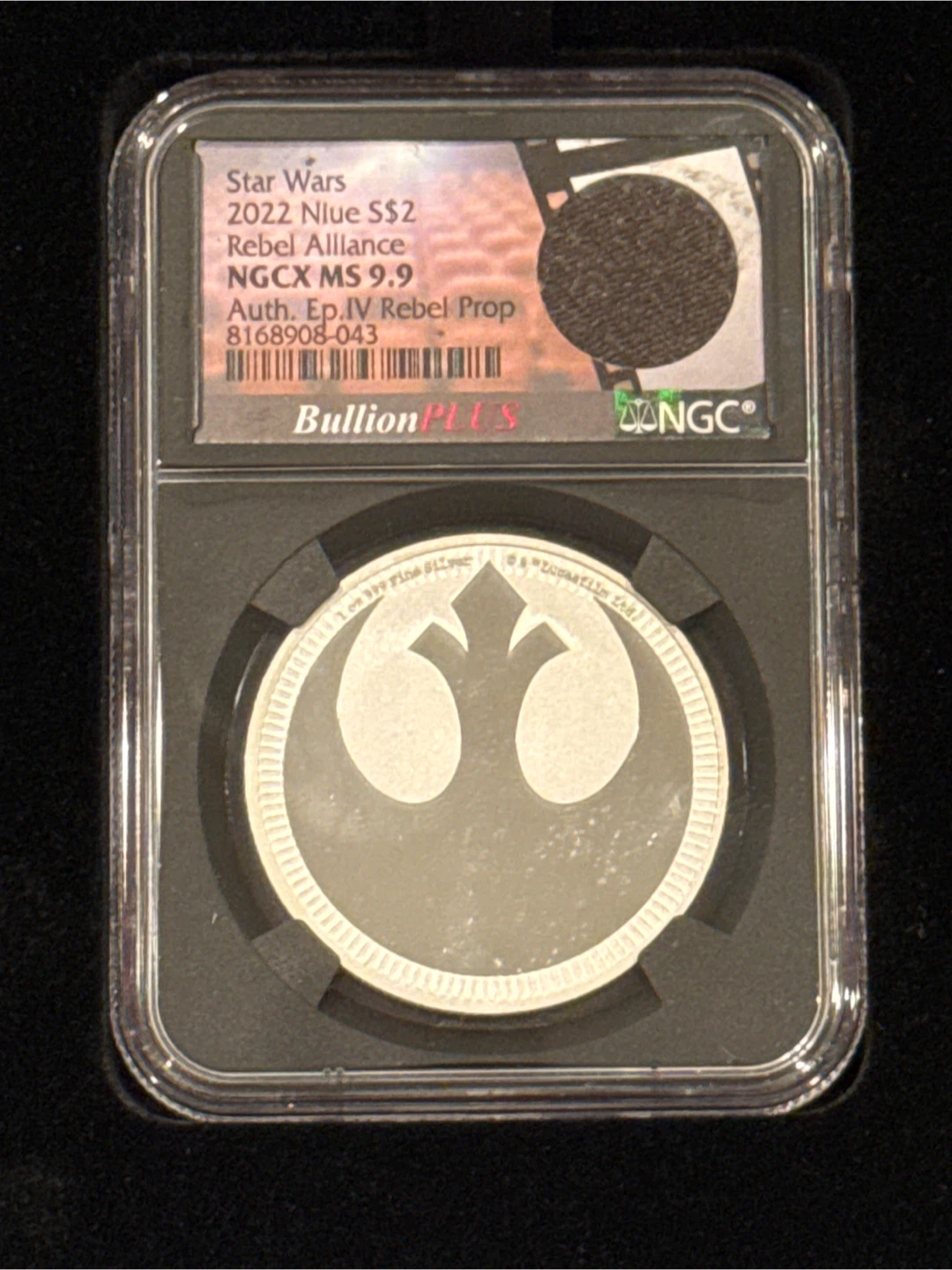 Star Wars Rebel Alliance NGCX MS 9.9 Silver Coin