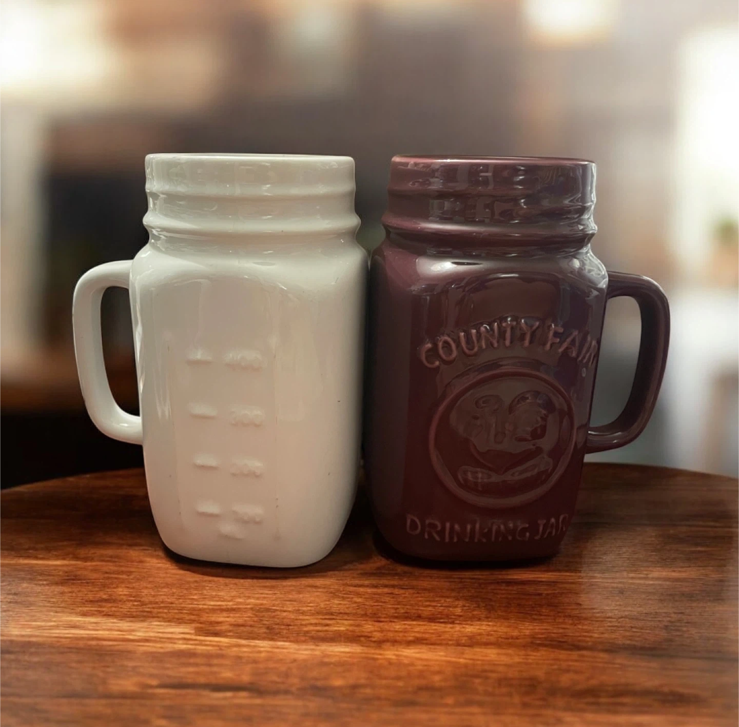 County Fair Drinking Jar Mugs - Set of 6