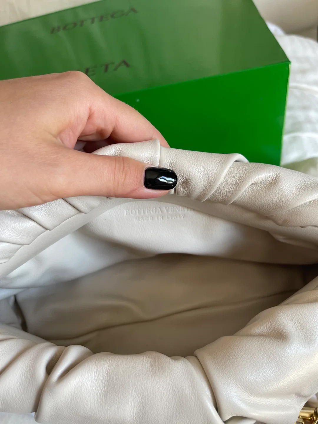 Bottega Veneta Chain Pouch Bag - Ivory image indicator(3)