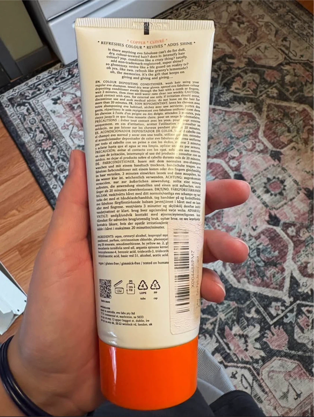 Evo Fabuloso Copper Colour Depositing Conditioner - photo 2
