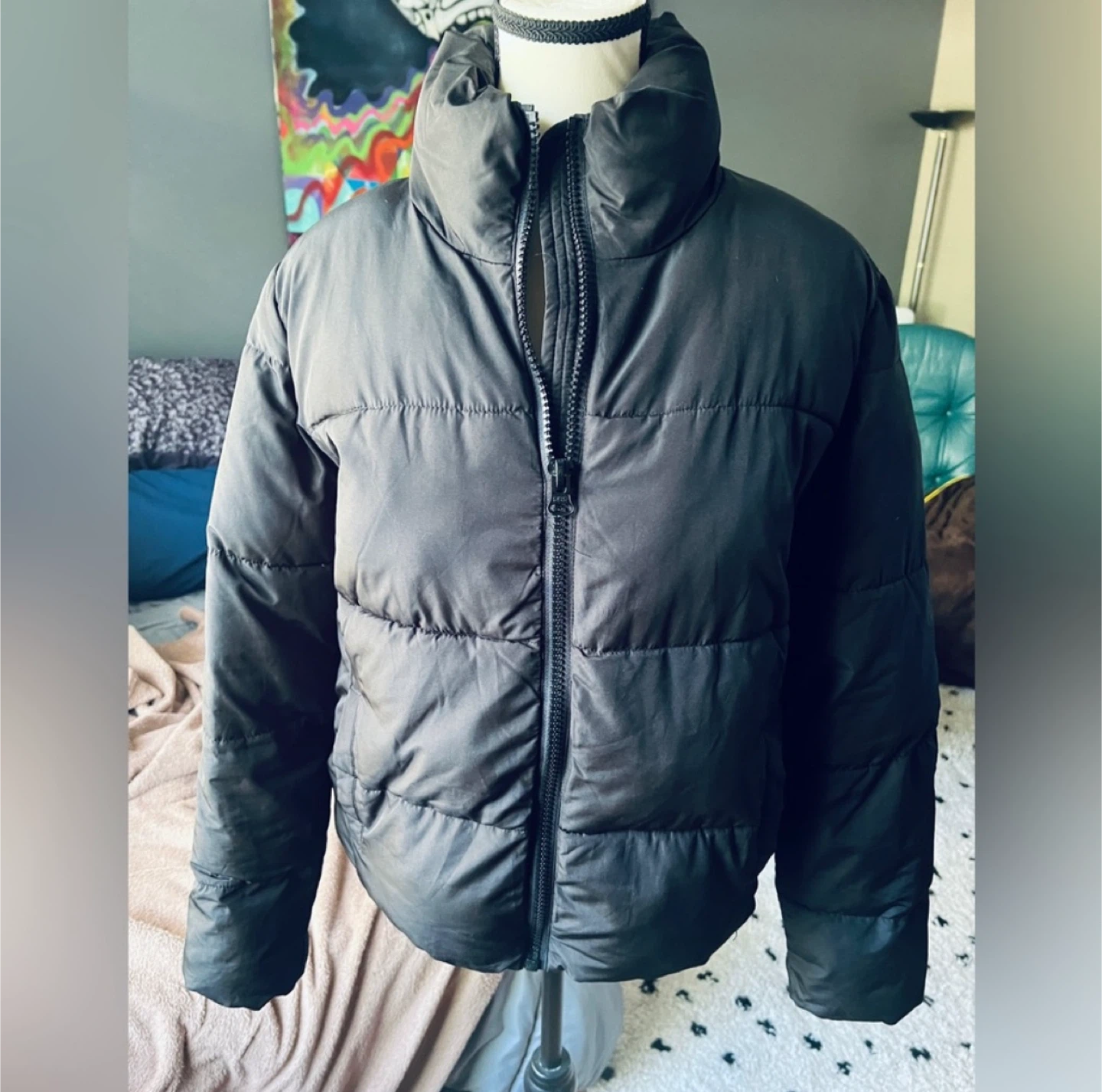 Joe Fresh Black Puffer Jacket