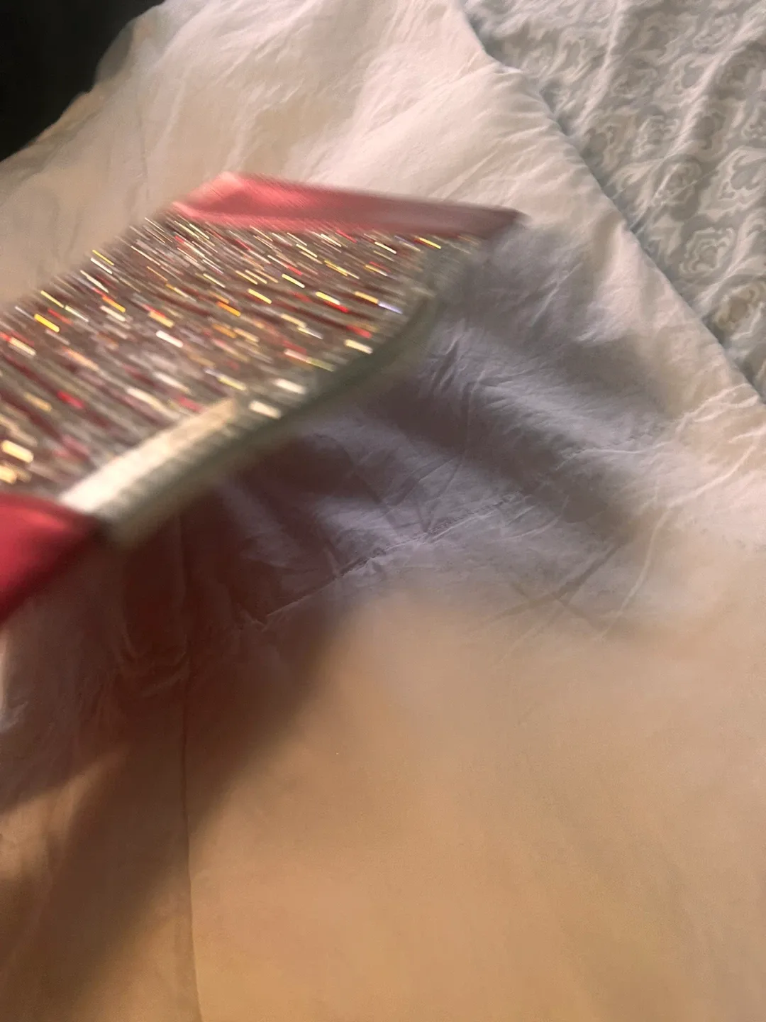 Red Clutch with Rhinestone Detail image indicator(8)