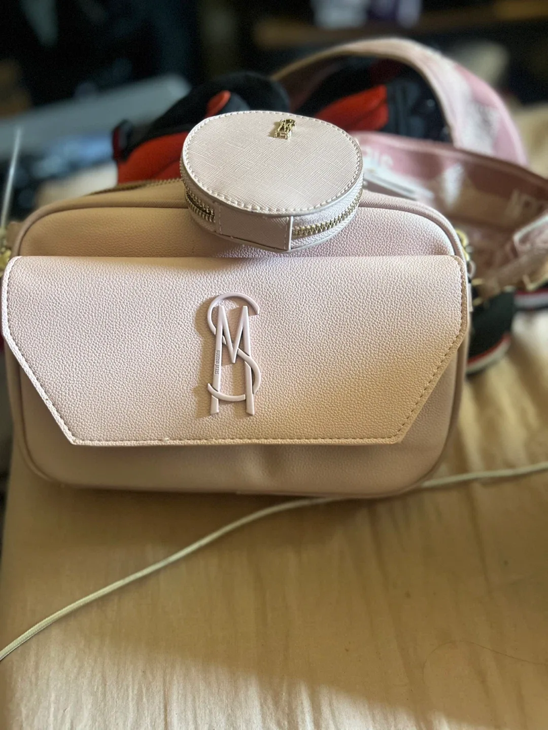 Steve Madden Crossbody Bag with Coin Purse 🧡 - Pink thumbnail