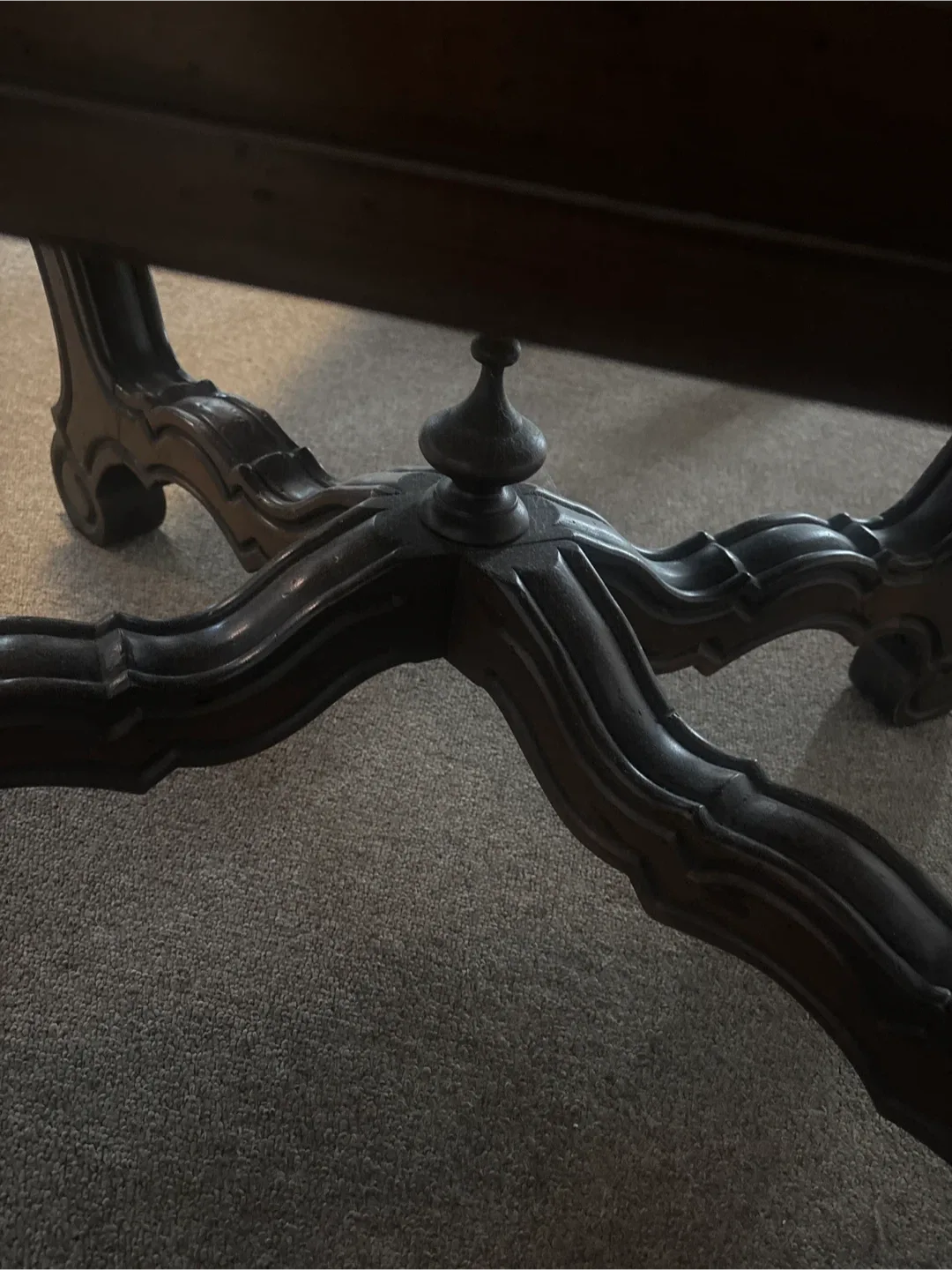 Antique Carved Wood Executive Desk image indicator(7)