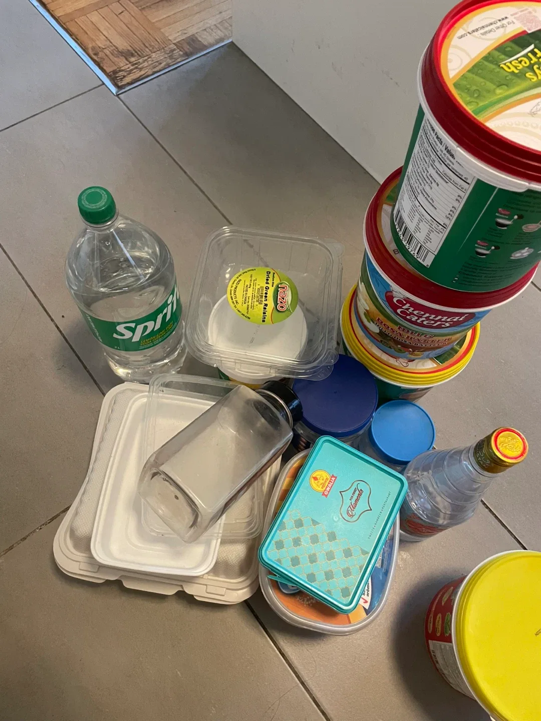 Assorted Used Water Bottles & Food Containers image indicator(5)