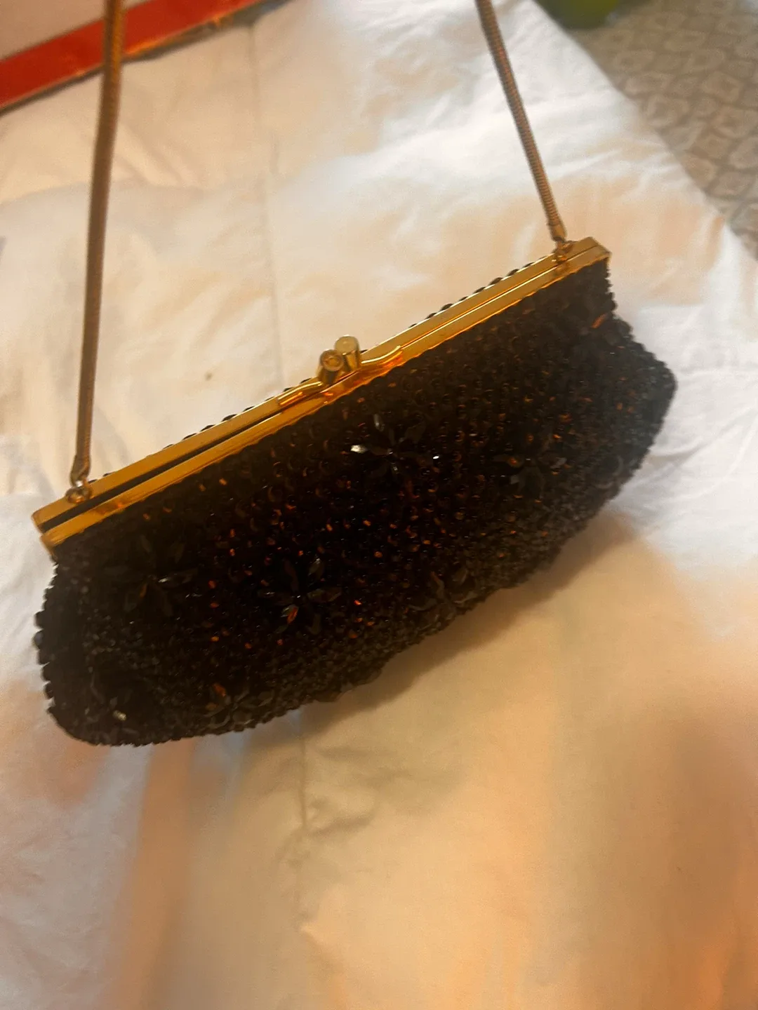 Vintage Beaded Evening Bag - Black image indicator(3)