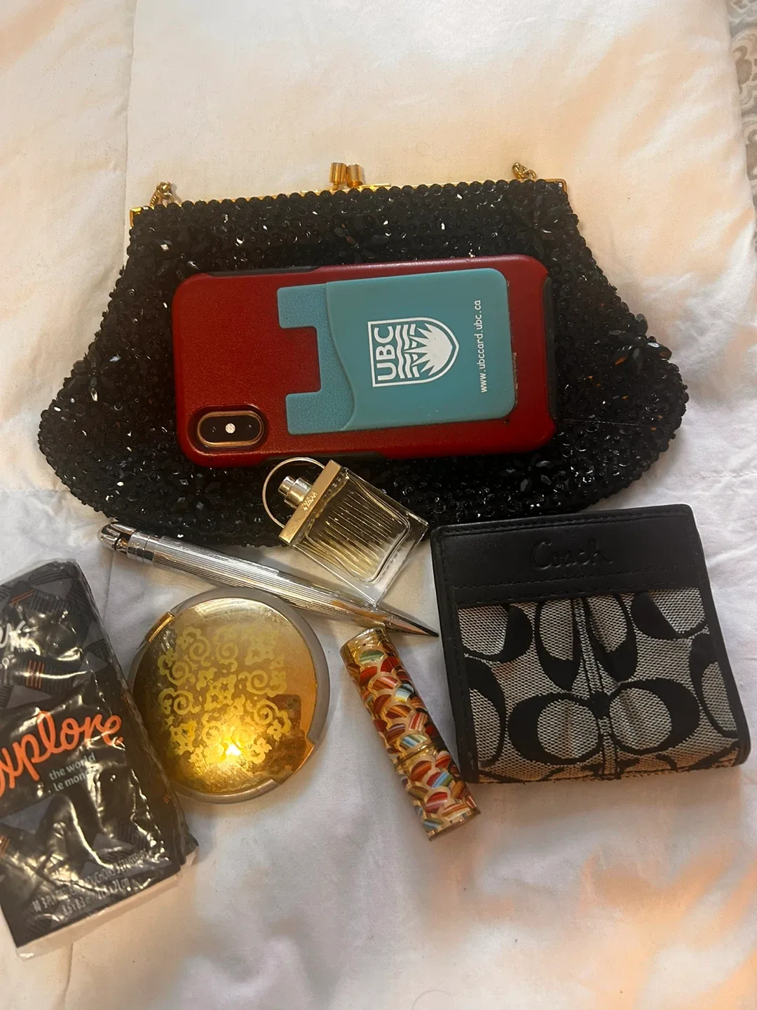 Vintage Beaded Evening Bag - Black image indicator(7)