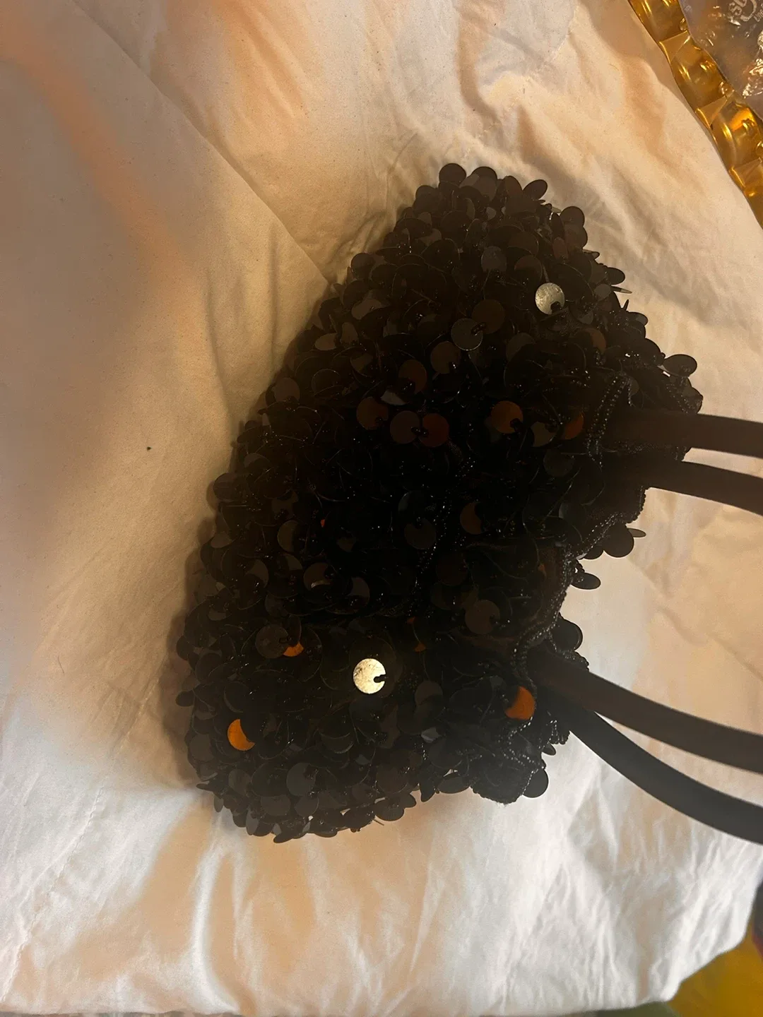 Black Sequin Beaded Mini Bag thumbnail