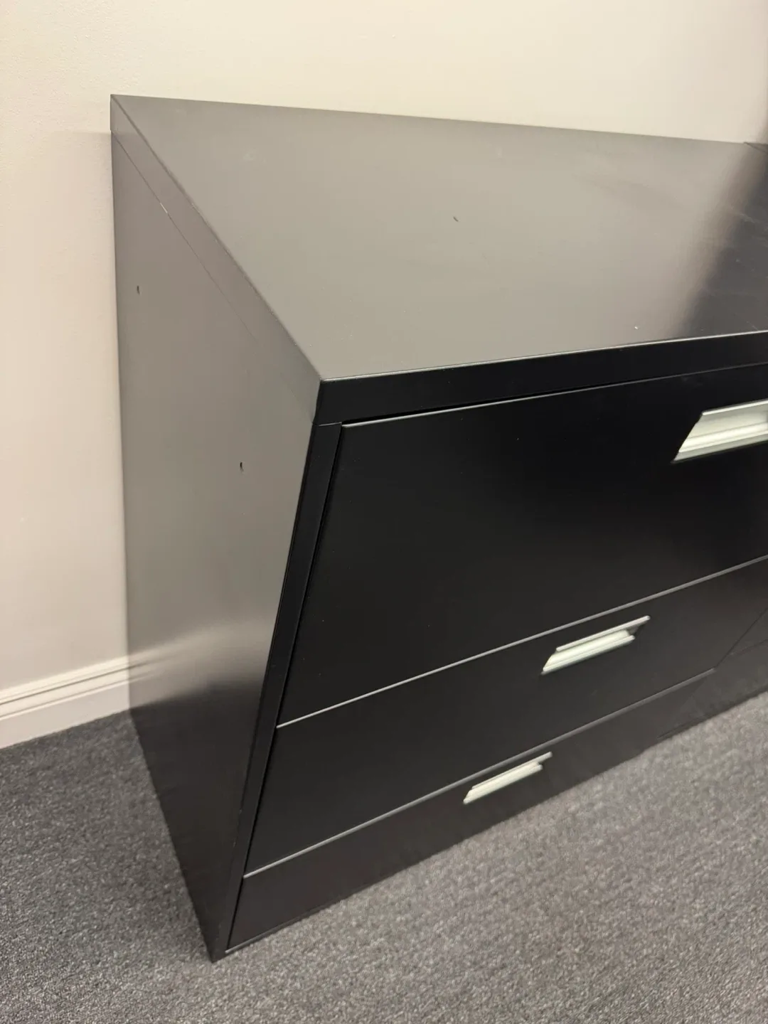 Staples File Cabinet, 3 Drawer, Black image indicator(3)