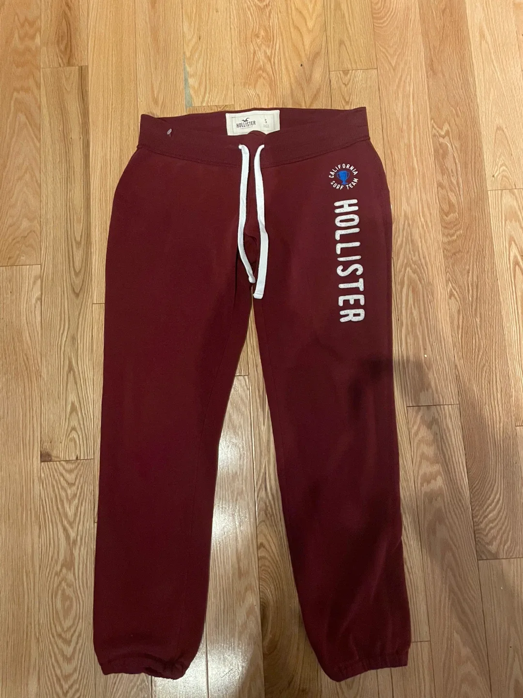 Vintage Hollister Burgundy Sweatpants - Size Small thumbnail