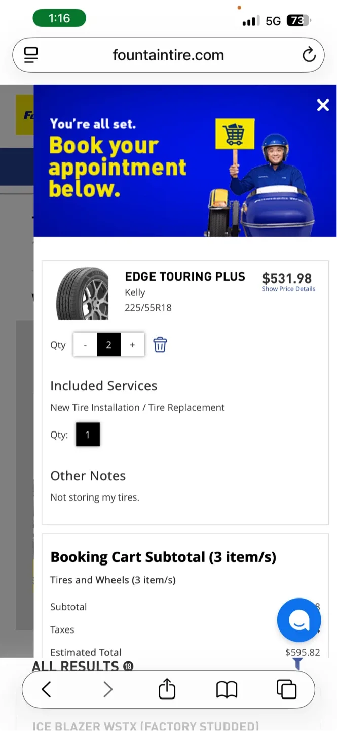 Kelly Edge Touring AS 225/55R18 Tires image indicator(2)