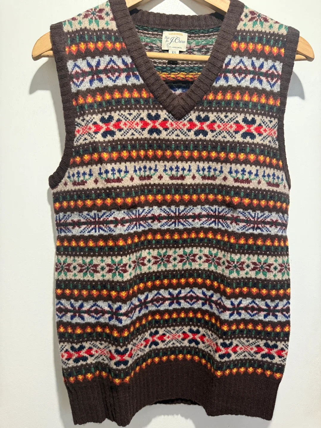 J.Crew Lambswool Knit Vest - XS thumbnail
