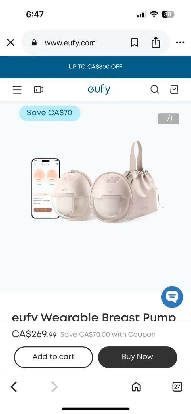 New eufy Wearable Breast Pump S1 image indicator(2)
