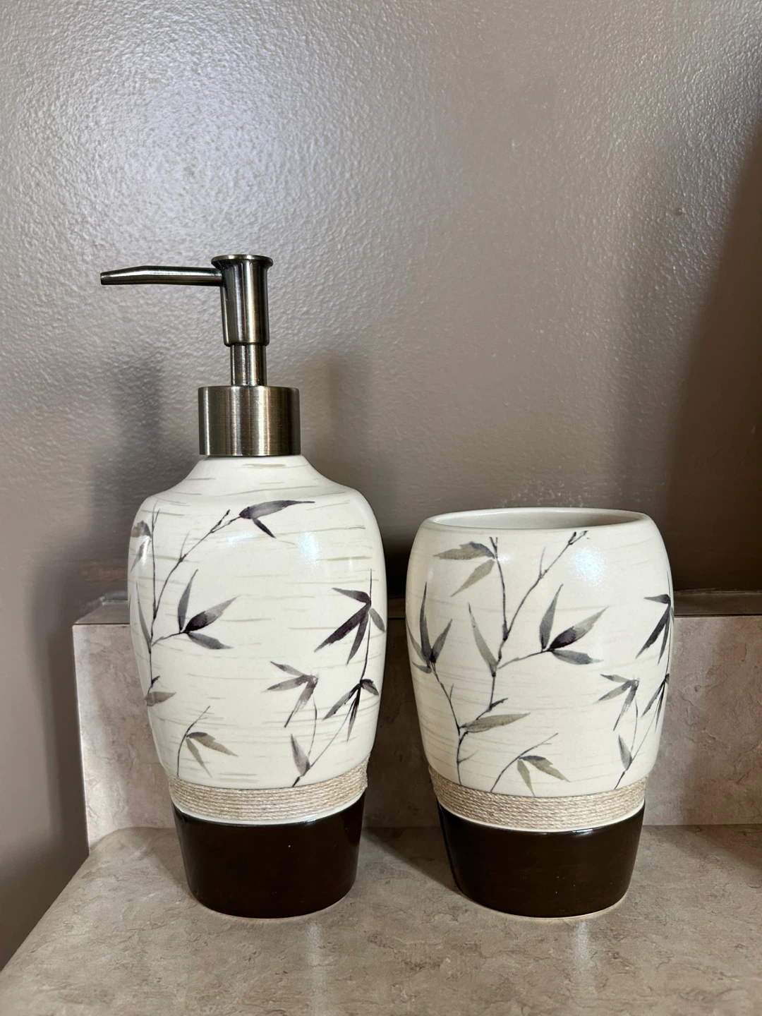 Bamboo Design Bathroom Set