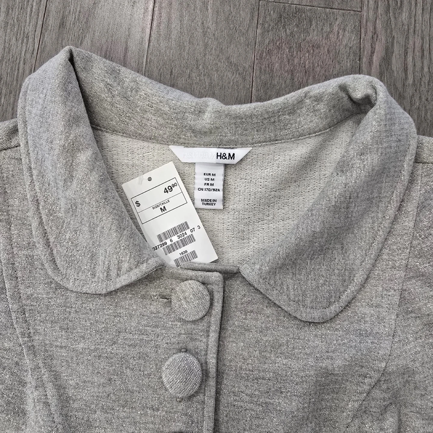 H&M Women Grey Jacket - Size M - photo 3