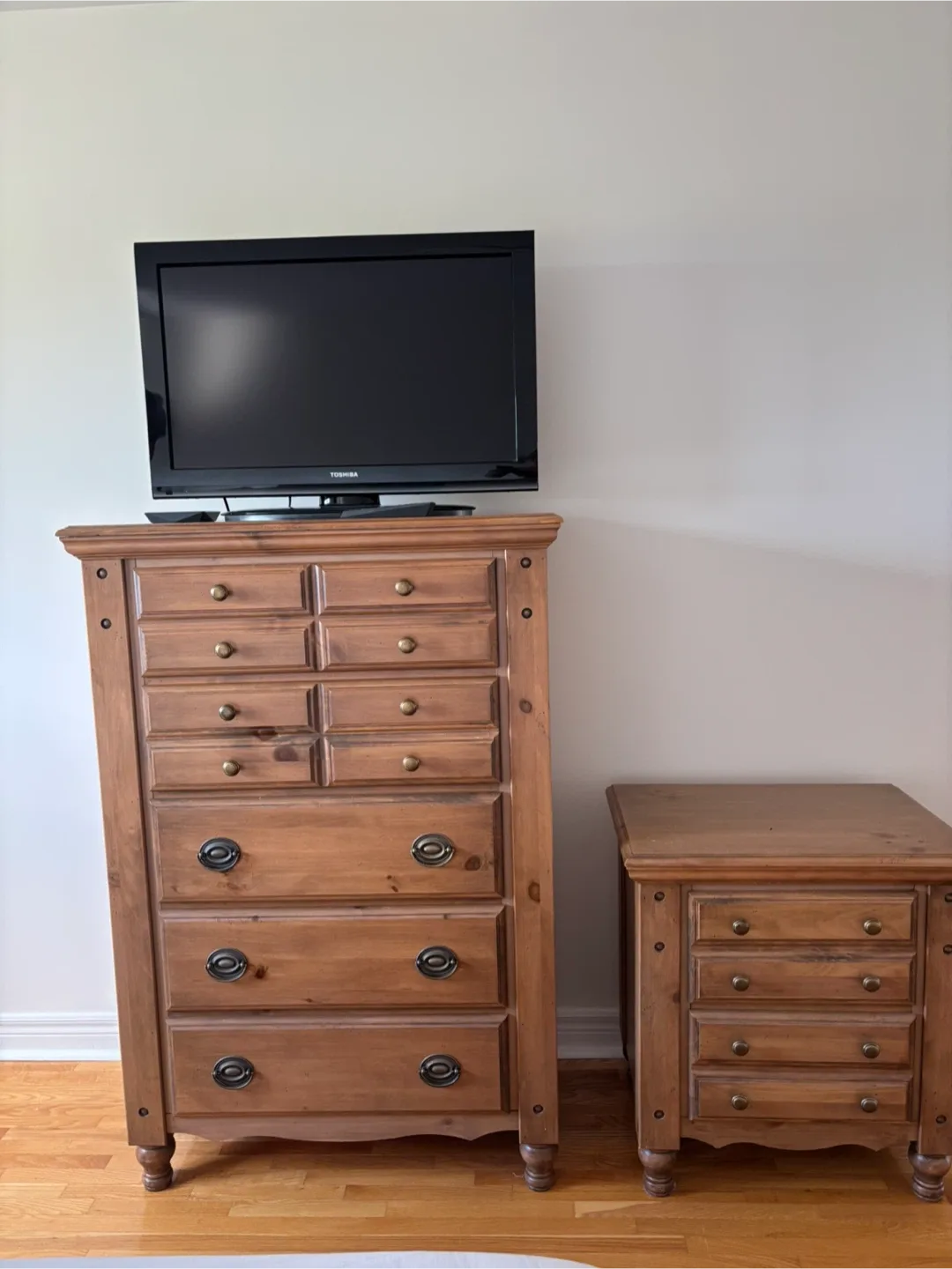 Wood Dresser & Nightstand Set thumbnail
