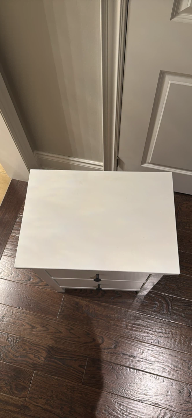 IKEA HEMNES White 2-Drawer Nightstand - ONLY 1 - photo 2