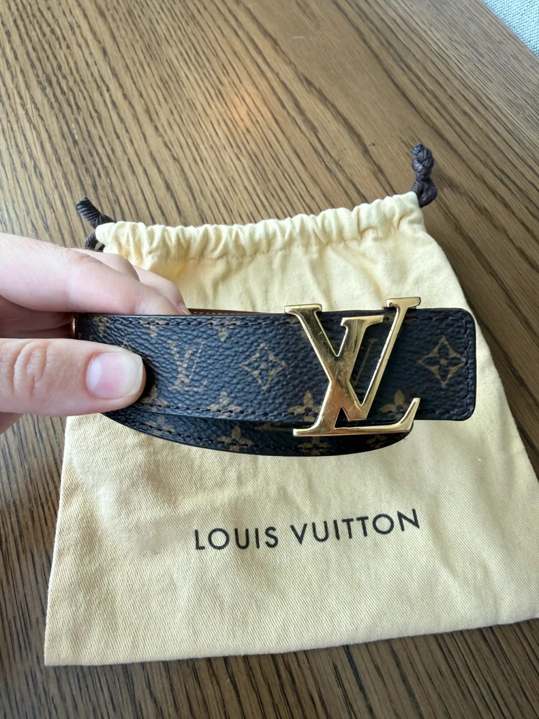 Louis Vuitton Brown Leather Belt Size 75/30 image indicator(2)