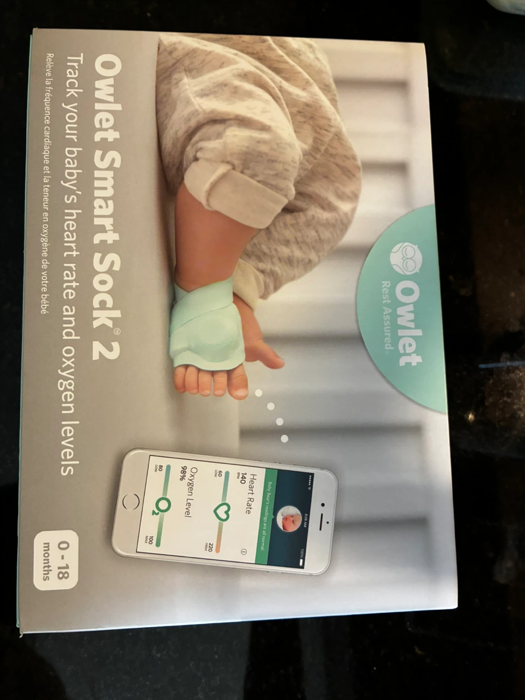 Owlet Smart Sock 2 Baby Monitor (0-18 months)