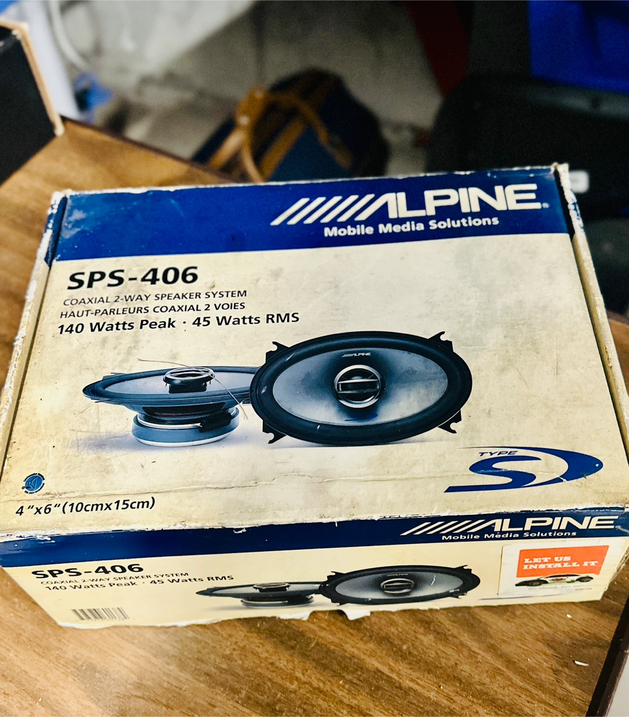 New Alpine SPS-406 Coaxial 2-Way Speaker System - photo 4