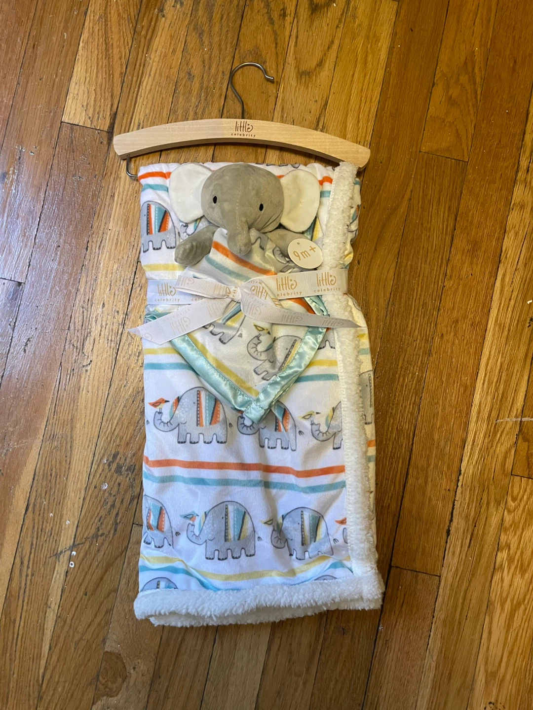 Little Celebrity Blanket & Plush Elephant Set, 9m+ - photo 2