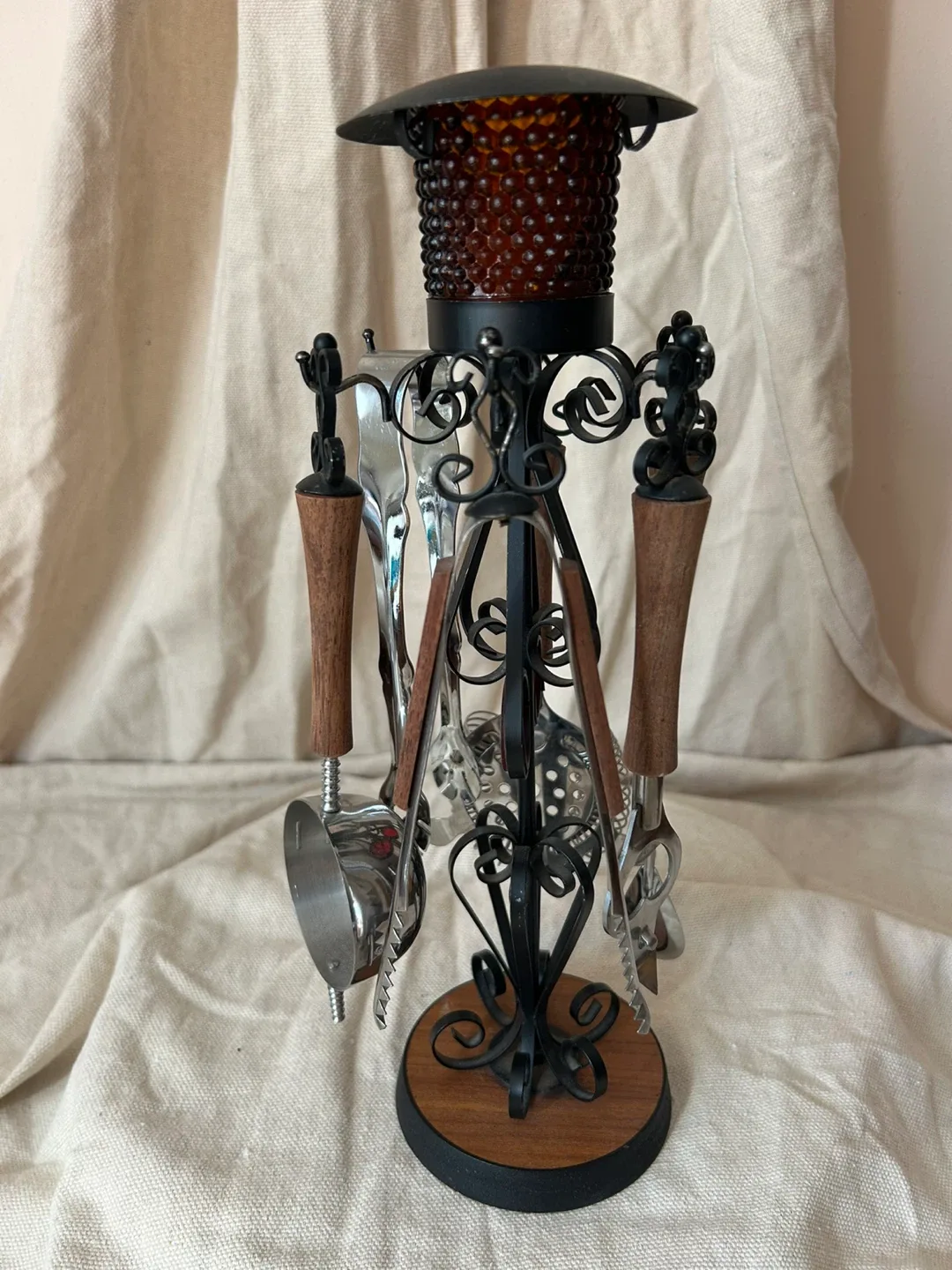 Vintage Bar Tool Set with Stand image indicator(5)