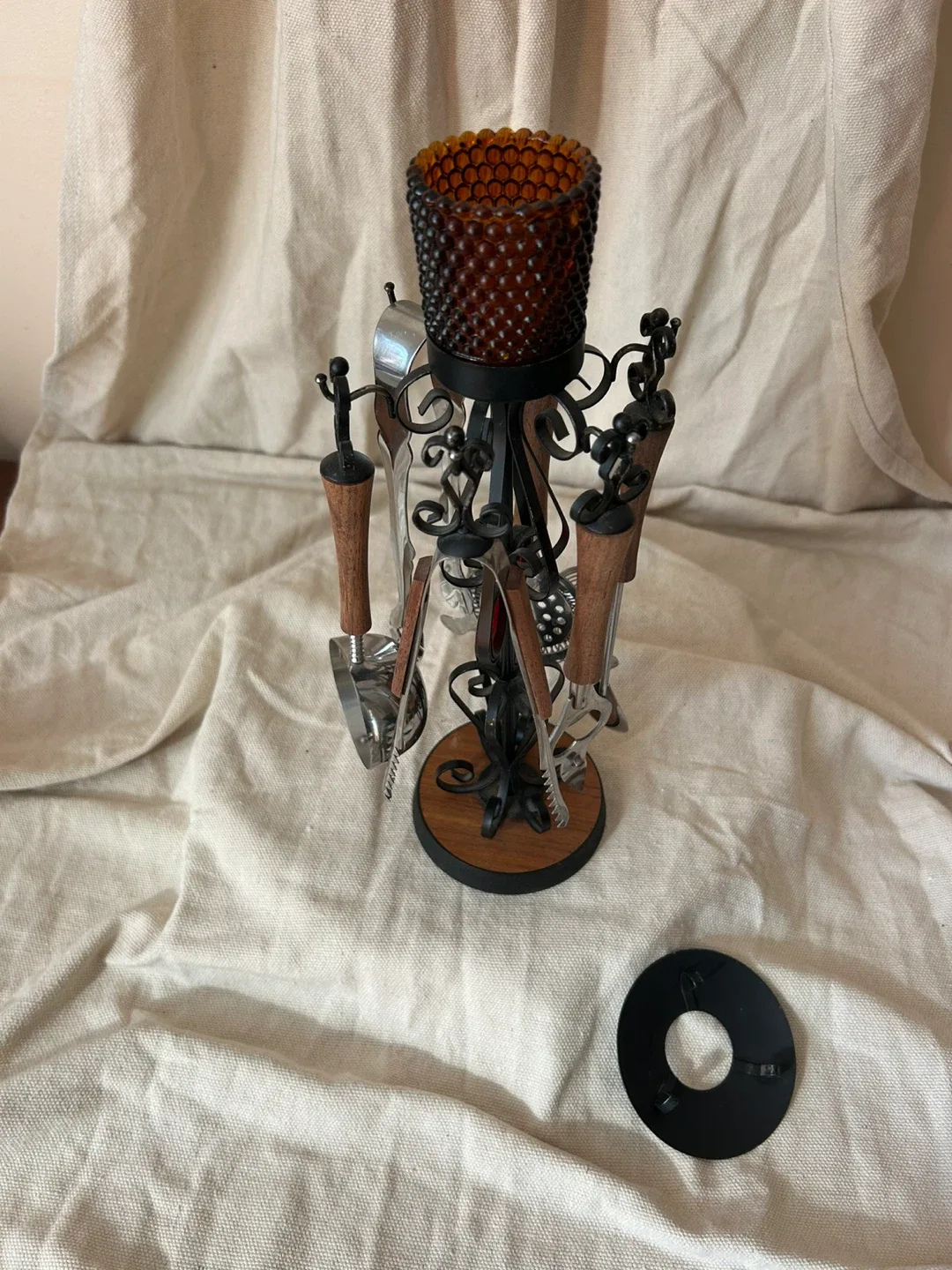 Vintage Bar Tool Set with Stand image indicator(7)