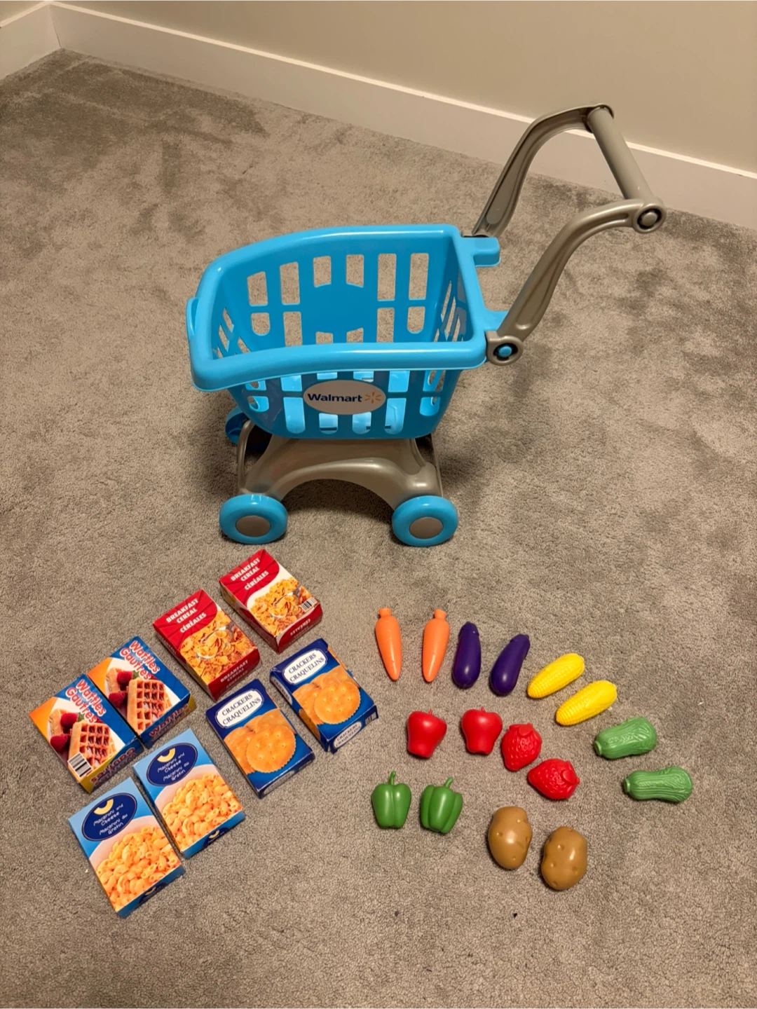 Walmart Toy Shopping Cart with Play Food - photo 2