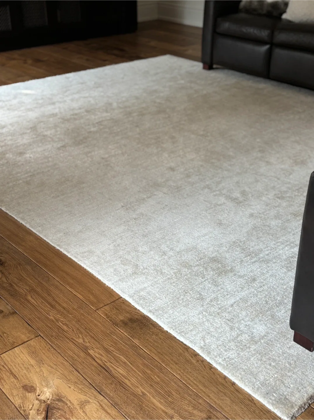 Imperial Difference Chobi Plain Ivory Rug 9'x11' Handmade image indicator(2)