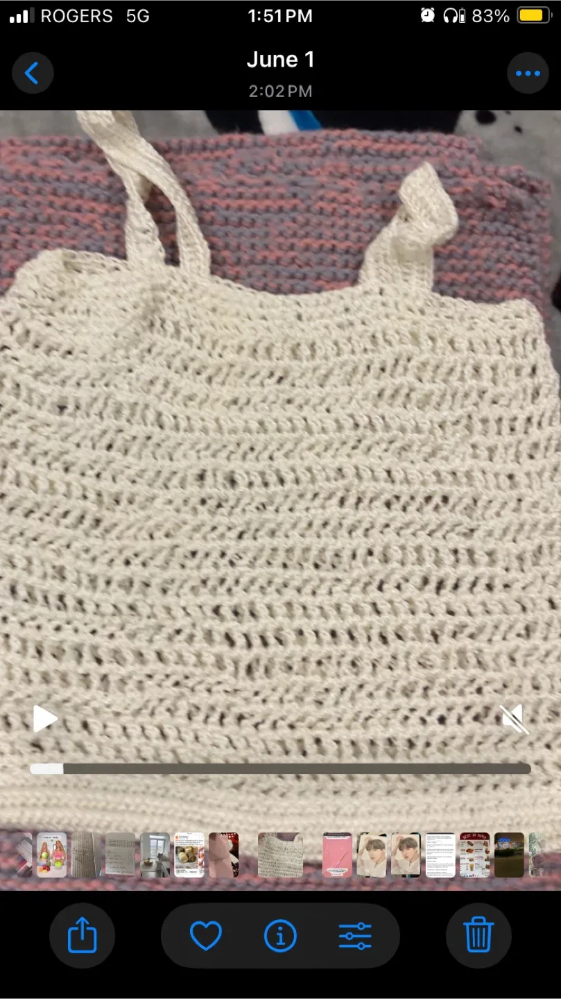 Handmade Crochet Tank Top 🥕 image indicator(2)