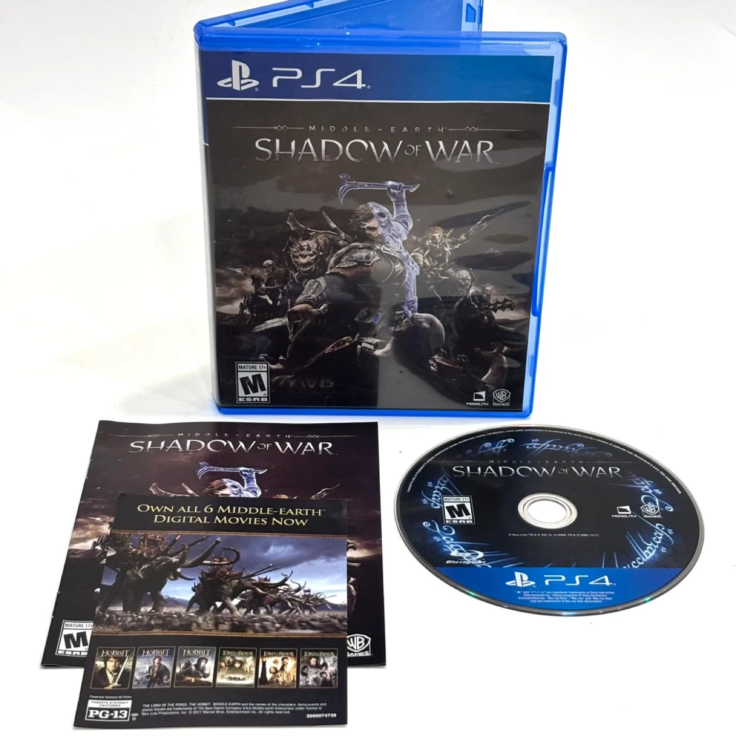 Middle-Earth: Shadow of War - PS4 - Mint Condition thumbnail
