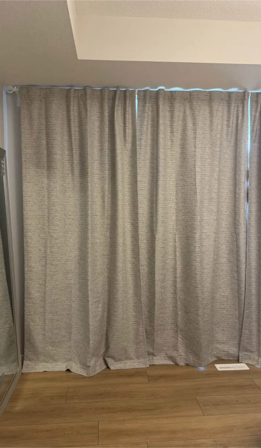 Neutral Textured Curtains image indicator(2)