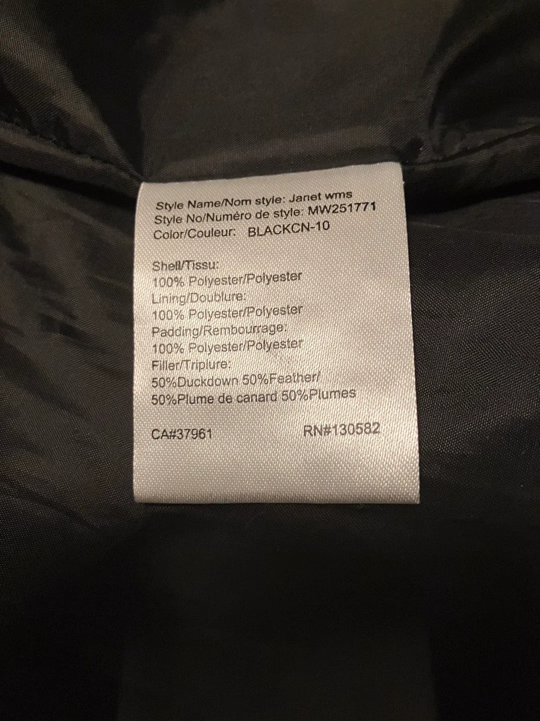 McKinley Black Winter Jacket Size XL image indicator(6)