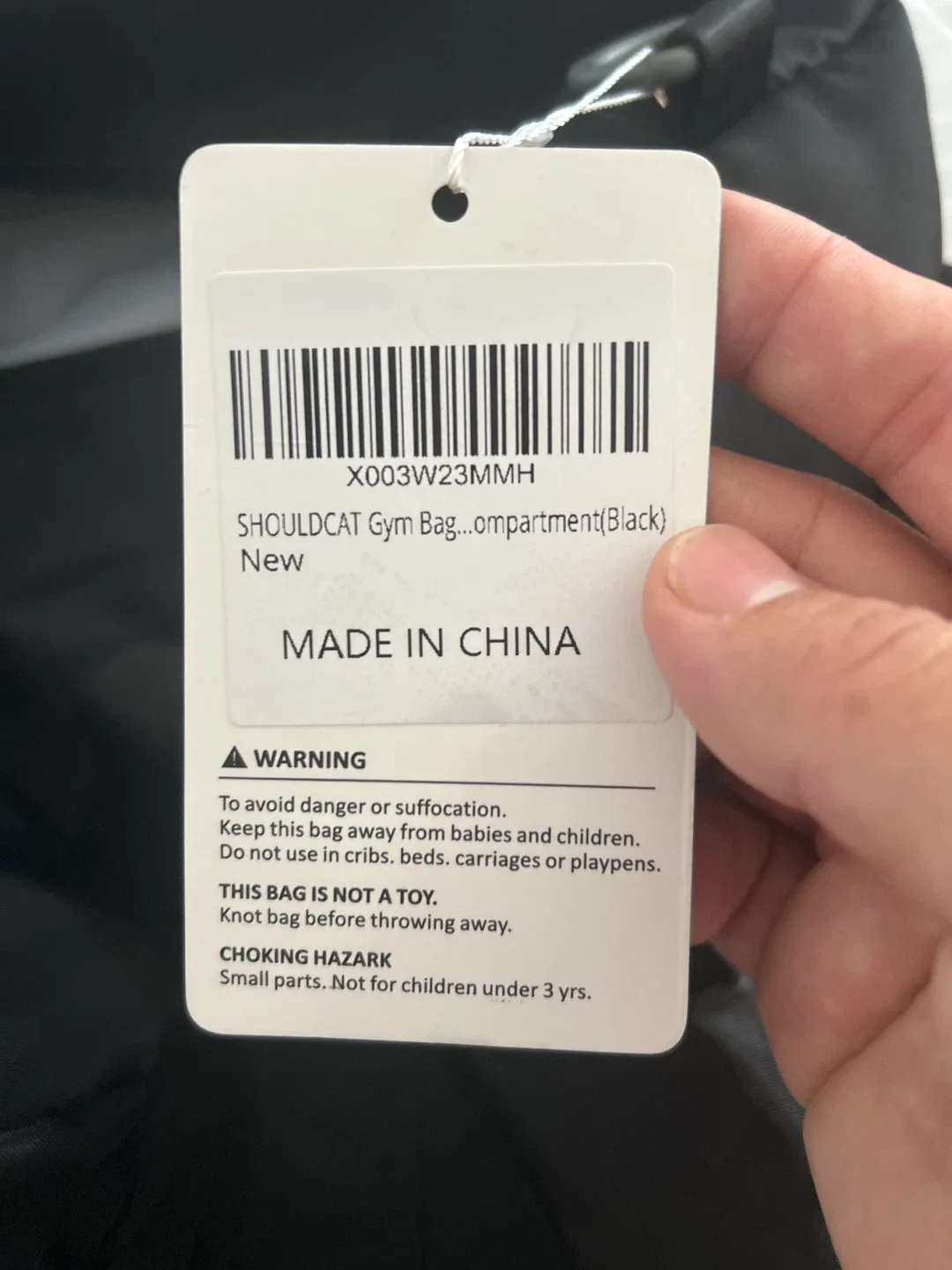 New SHOULDCAT Black Gym Bag image indicator(5)