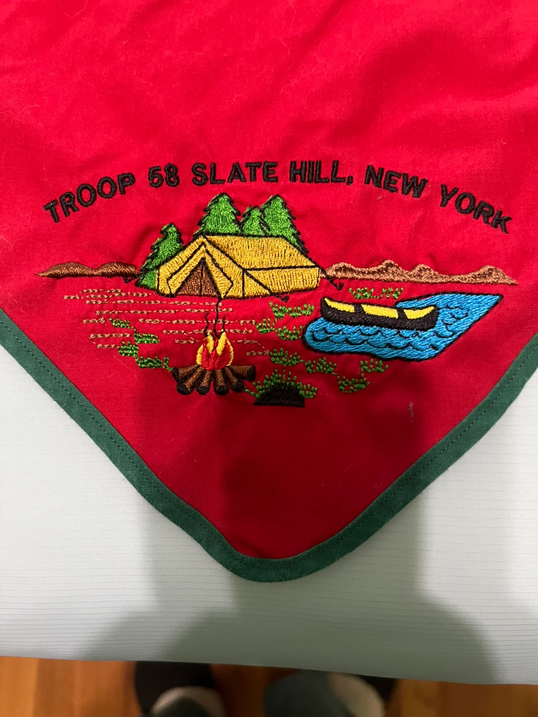 Boy Scout Troop 68 Neckerchief and Slide - photo 2