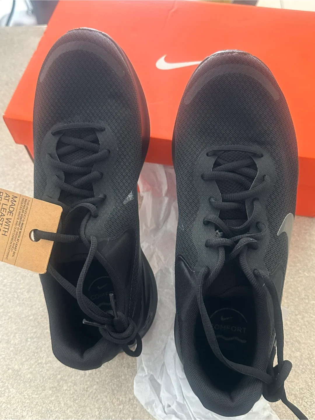 New Nike Downshifter 12 Black Running Shoes image indicator(6)