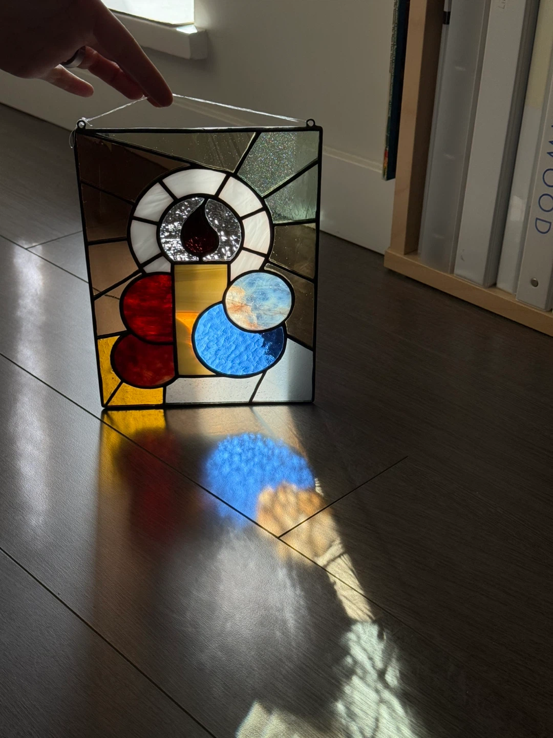 Stained Glass Art Window Hanging - photo 2