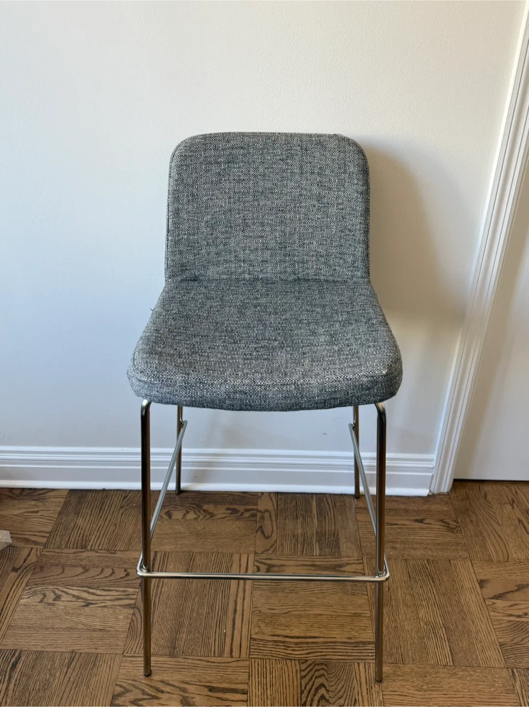 Two CB2 Charlie 30" Bar Stools, Set of 2 - Gray image indicator(2)