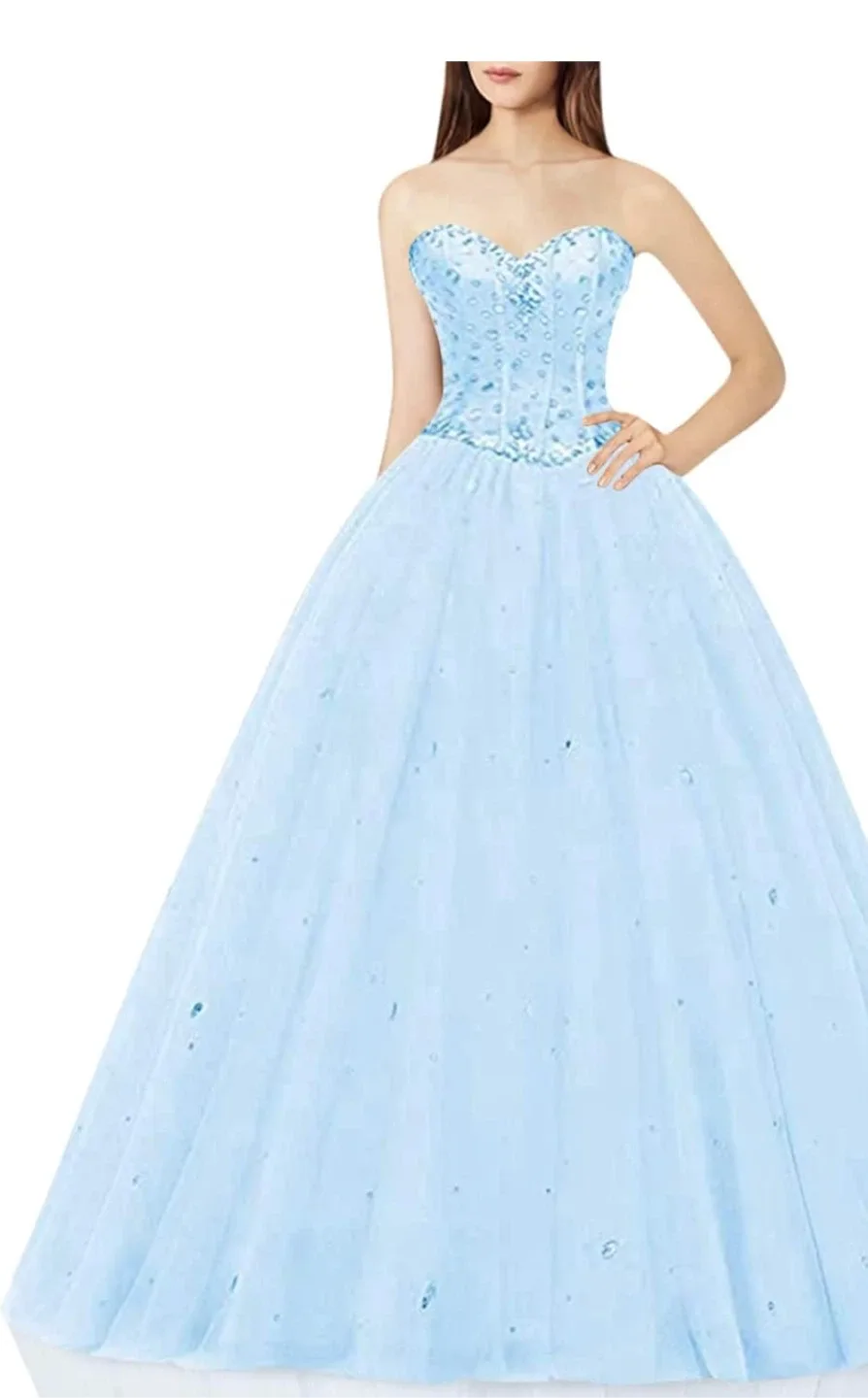 Light Blue Quinceanera Dress image indicator(2)